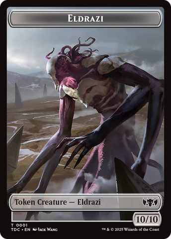 Eldrazi // Citizen Double-Sided Token [Tarkir: Dragonstorm Commander Tokens] 