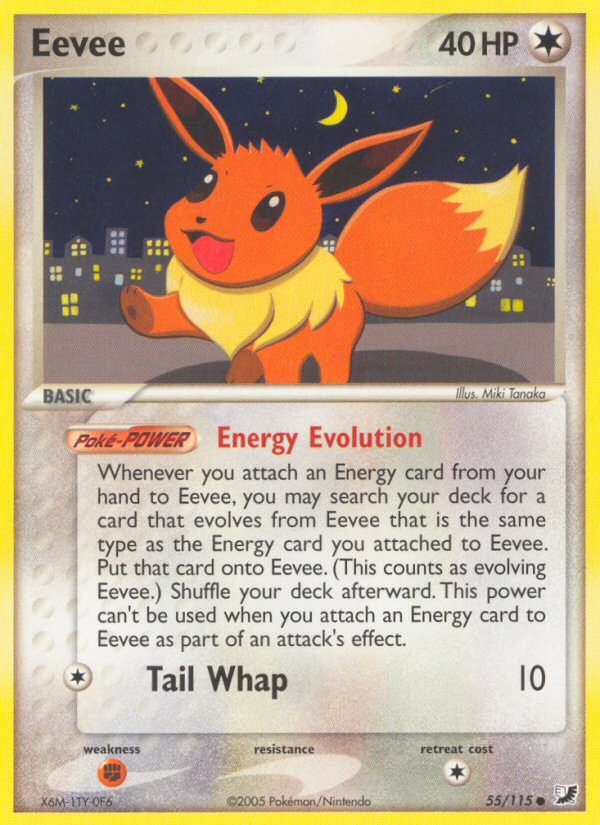 Eevee (55/115) [EX: Unseen Forces] 