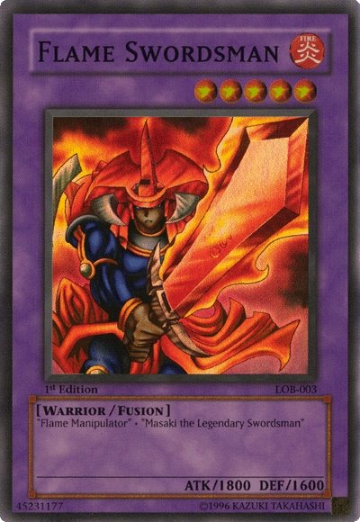 Flame Swordsman [LOB-003] Super Rare 