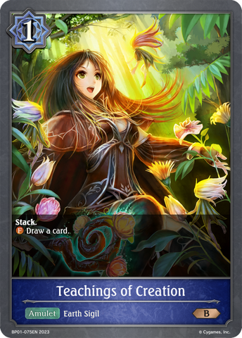 Teachings of Creation (BP01-075EN) [Advent of Genesis] 