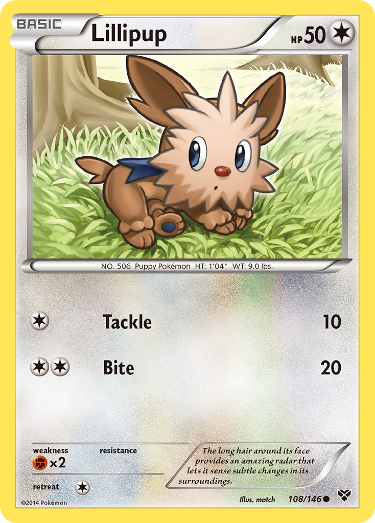 Lillipup (108/146) [XY: Base Set] 