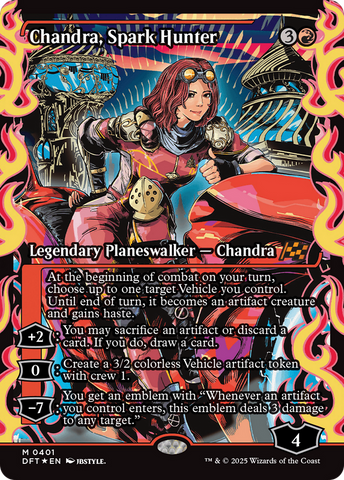 Chandra, Spark Hunter (Showcase) [Aetherdrift] 