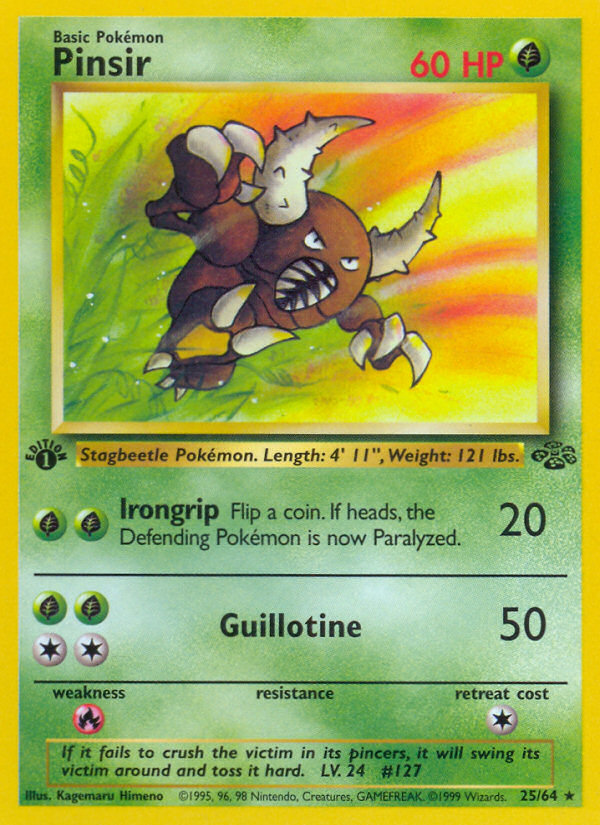 Pinsir (25/64) [Jungle 1st Edition] 