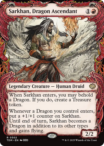 Sarkhan, Dragon Ascendant (0302) (Showcase) [Tarkir: Dragonstorm] 