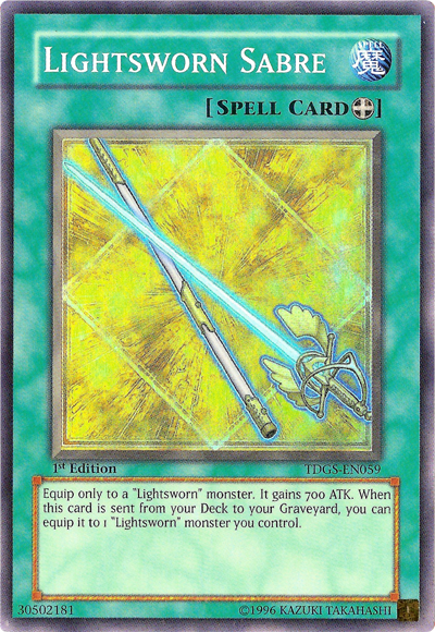 Lightsworn Saber [TDGS-EN059] Super Rare 