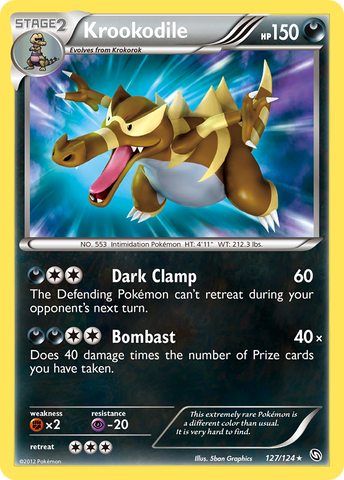 Krookodile (127/124) [Black &amp; White: Dragons Exalted] 