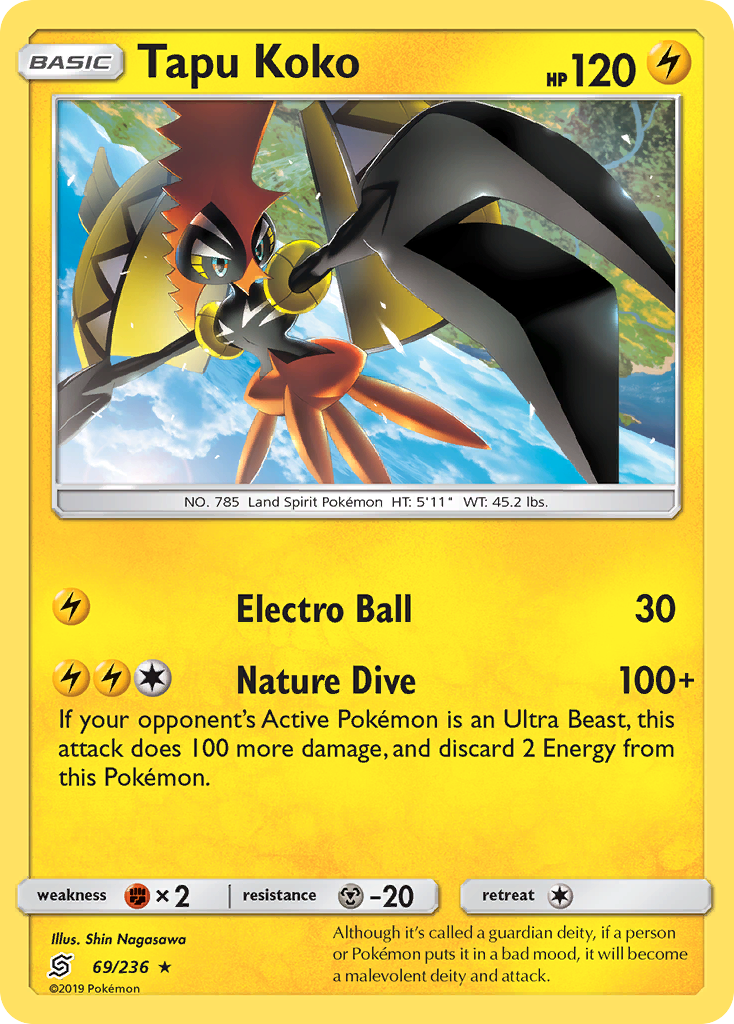 Tapu Koko (69/236) [Sun &amp; Moon: Unified Minds] 