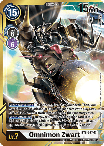 Omnimon Zwart [BT5-087] (Alternate Art - As'Maria) [Battle of Omni] 