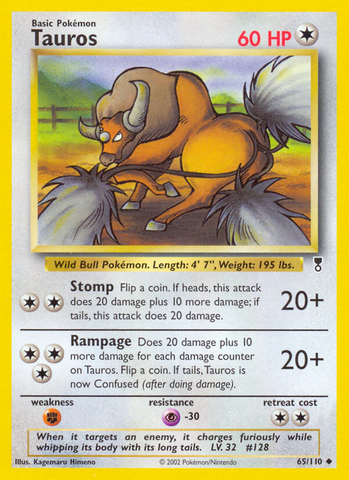 Tauros (65/110) [Legendary Collection] 