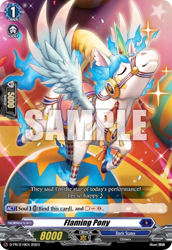 Flaming Pony (D-PR-/216EN) [D Promo Cards]