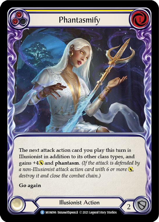 Phantasmify (Yellow) [MON096-RF] (Monarch) 1st Edition Rainbow Foil 