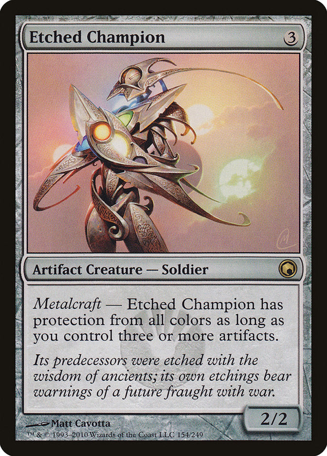 Etched Champion [Scars of Mirrodin] 