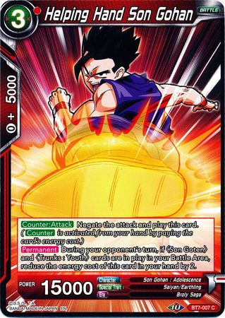 Helping Hand Son Gohan (BT7-007) [Assault of the Saiyans] 