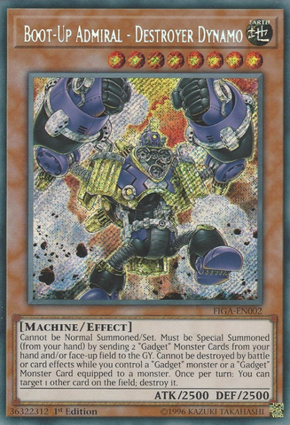 Boot-Up Admiral - Destroyer Dynamo [FIGA-EN002] Secret Rare 