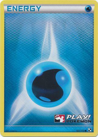 Water Energy (107/114) (Play Pokemon Promo) [Black &amp; White: Base Set] 