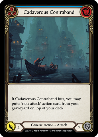 Cadaverous Contraband (Blue) [ARC181-C] (Arcane Rising) 1st Edition Normal 