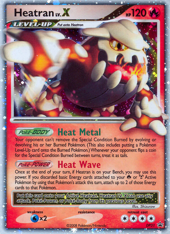 Heatran LV.X (DP31) [Diamond &amp; Pearl: Black Star Promos] 
