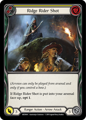 Ridge Rider Shot (Yellow) [ARC064-C] (Arcane Rising) 1st Edition Rainbow Foil 