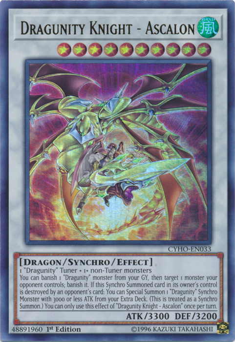 Dragunity Knight - Ascalon [CYHO-EN033] Ultra Rare 
