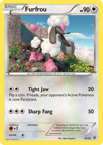 Furfrou (33/39) [XY: Kalos Starter Set] 