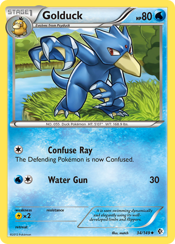 Golduck (34/149) [Black &amp; White: Boundaries Crossed] 
