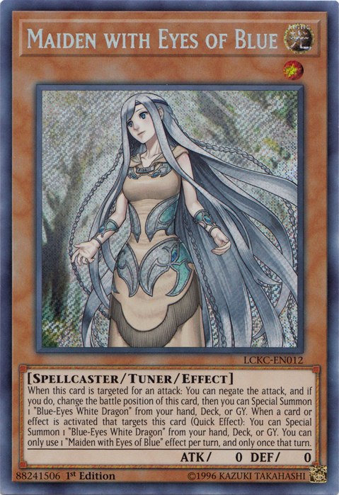 Maiden with Eyes of Blue [LCKC-EN012] Secret Rare 