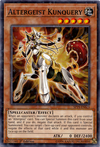 Altergeist Kunquery [SP18-EN029] Starfoil Rare 