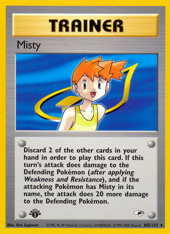 Misty (102/132) [Gym Heroes 1st Edition] 