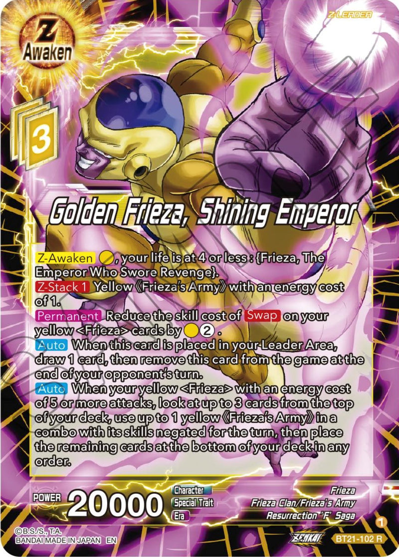 Golden Frieza, Shining Emperor (BT21-102) [Wild Resurgence]