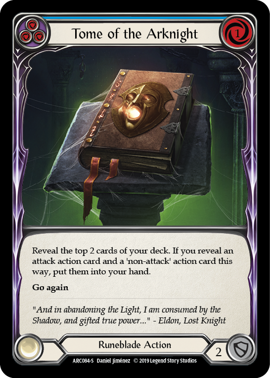 Tome of the Arknight [ARC084-S] (Arcane Rising) 1st Edition Rainbow Foil 
