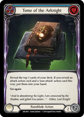Tome of the Arknight [ARC084-S] (Arcane Rising) 1st Edition Rainbow Foil 