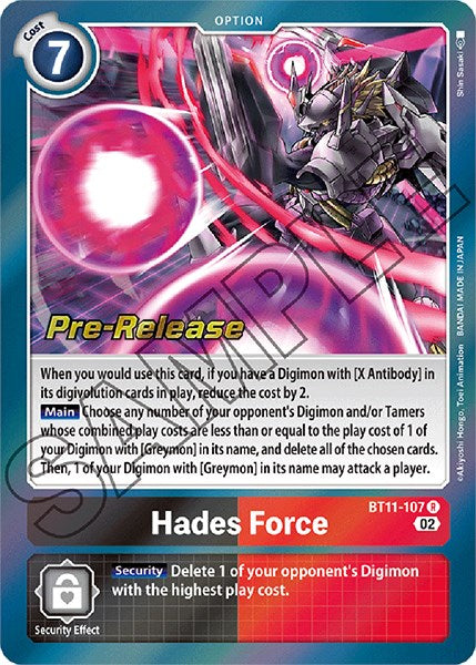 Hades Force [BT11-107] [Dimensional Phase Pre-Release Promos] 