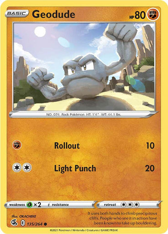 Geodude (135/264) [Sword &amp; Shield: Fusion Strike] 