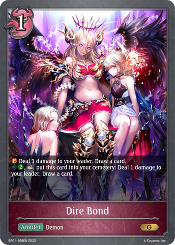 Dire Bond (BP01-108EN) [Advent of Genesis] 