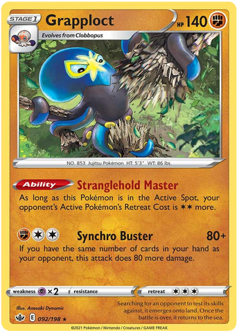 Grapploct (092/198) [Sword &amp; Shield: Chilling Reign] 