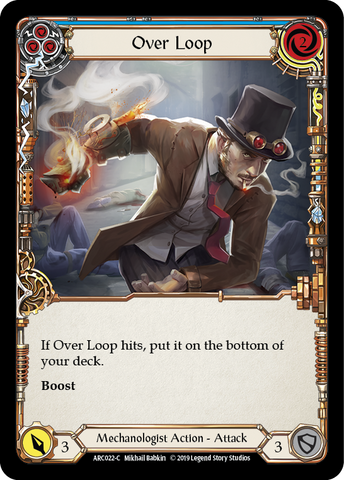 Over Loop (Blue) [ARC022-C] (Arcane Rising) 1st Edition Rainbow Foil 
