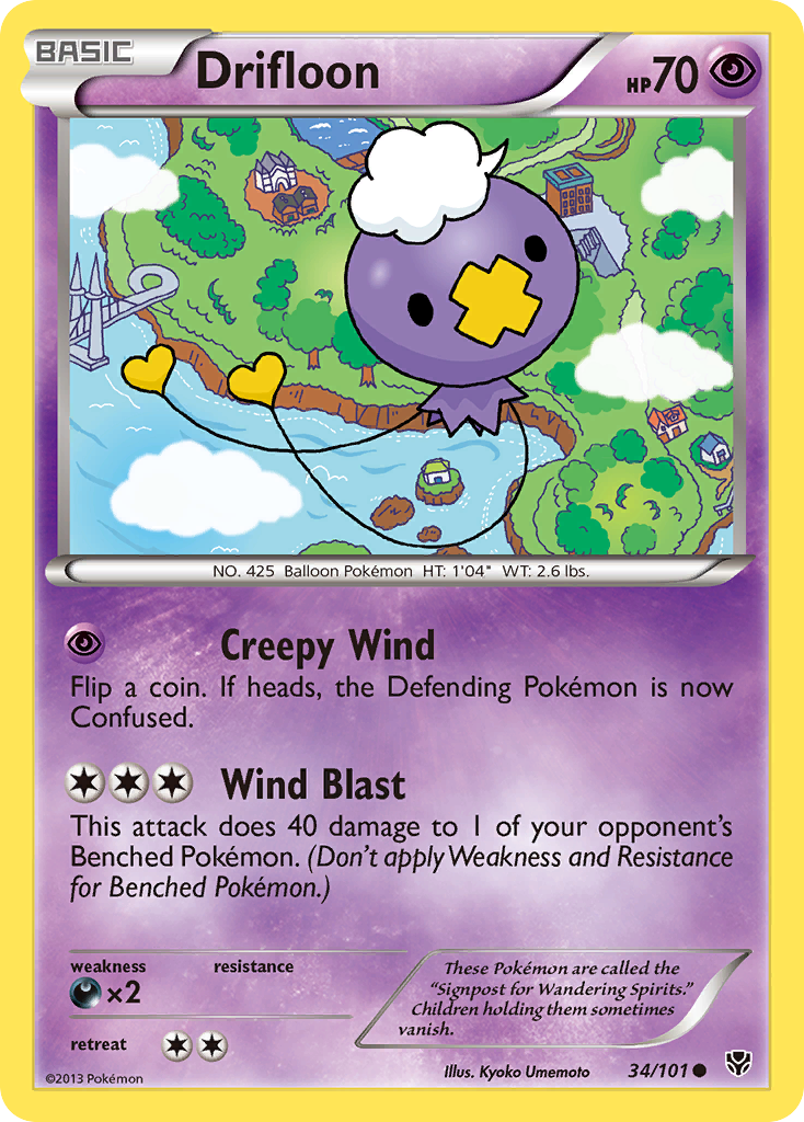 Drifloon (34/101) [Black &amp; White: Plasma Blast] 