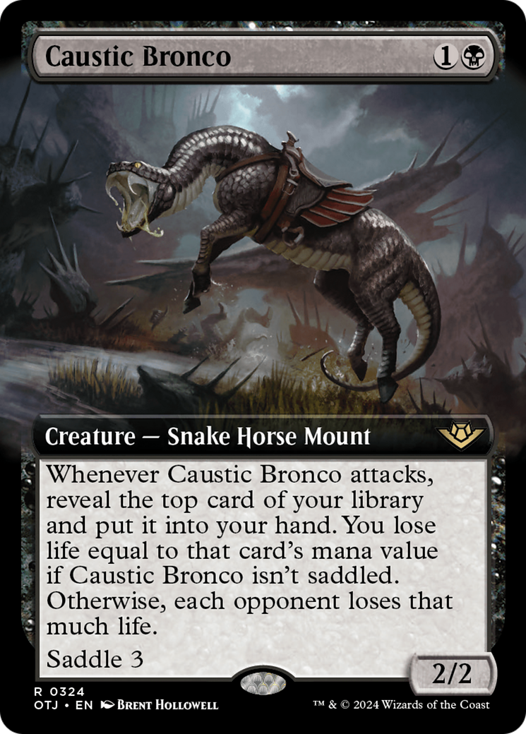 Caustic Bronco (Extended Art) [Outlaws of Thunder Junction] 