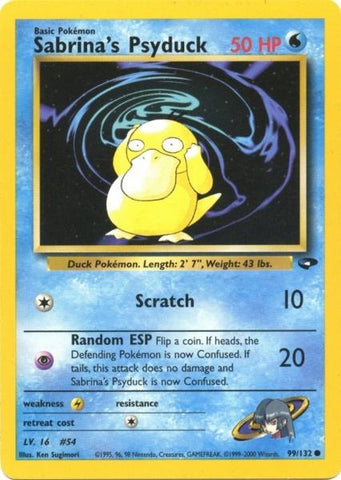 Sabrina's Psyduck (99/132) [Gym Challenge Unlimited] 