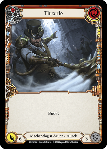 Throttle (Red) [ARC023-C] (Arcane Rising) 1st Edition Rainbow Foil 
