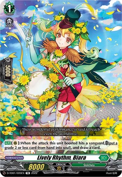 Lively Rhythm, Biara (D-TD01/009EN) [D-TD01: Urara Haneyama -Bandmaster of Blossoming Bonds-] 