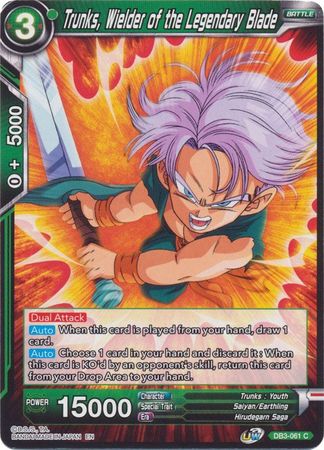 Trunks, Wielder of the Legendary Blade (DB3-061) [Giant Force]