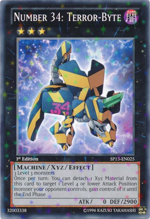 Number 34: Terror-Byte [SP13-EN025] Starfoil Rare 