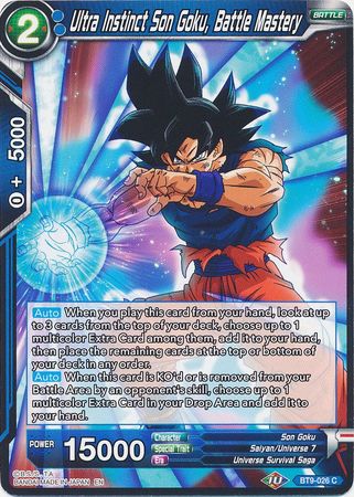 Ultra Instinct Son Goku, Battle Mastery (BT9-026) [Universal Onslaught] 