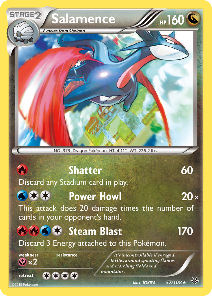 Salamence (57/108) [XY: Roaring Skies] 
