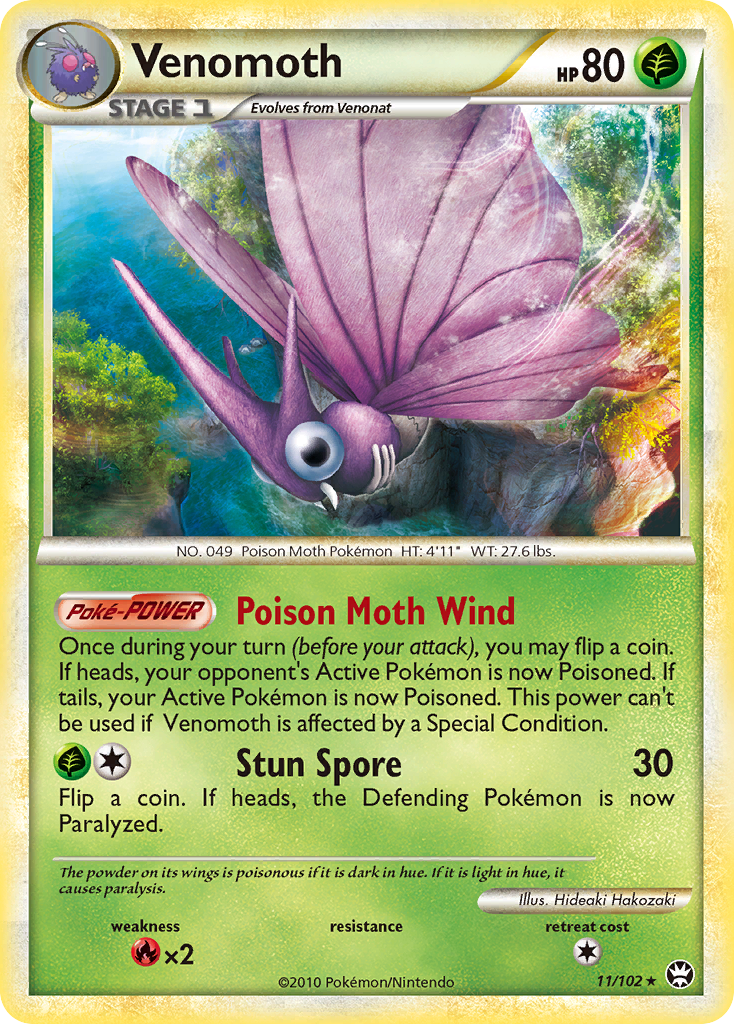 Venomoth (11/102) [HeartGold &amp; SoulSilver: Triumphant] 
