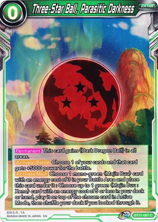 Three-Star Ball, Parasitic Darkness (BT11-087) [Vermilion Bloodline 2nd Edition] 