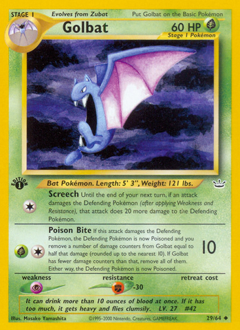 Golbat (29/64) [Neo Revelation 1st Edition] 