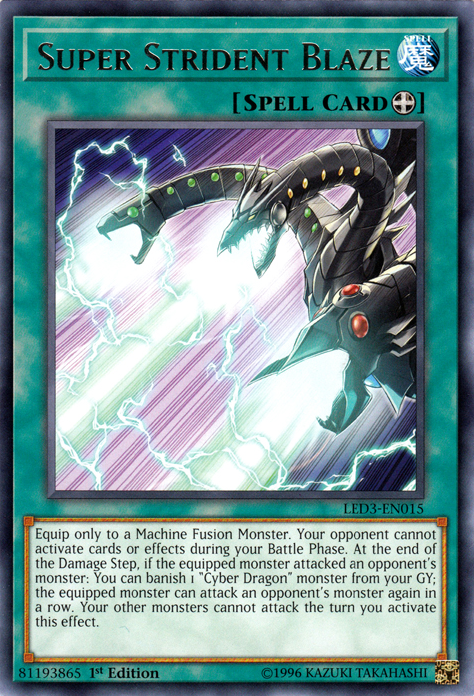 Super Strident Blaze [LED3-EN015] Rare 