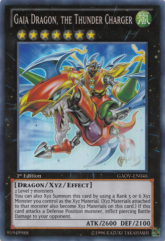 Gaia Dragon, the Thunder Charger [GAOV-EN046] Super Rare 